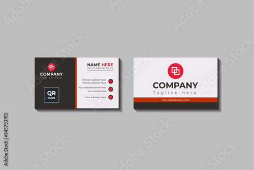 Modern and simple Business Card Template For company Corporate Style, Creative And Simple business card design