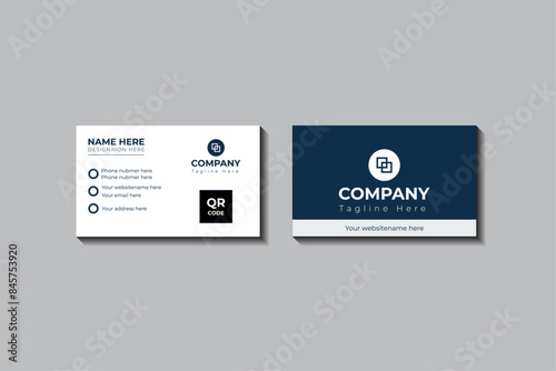 Modern and simple Business Card Template For company Corporate Style, Creative And Simple business card design