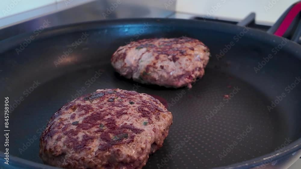 Animal meat, pork pork and beef, burgers cooked at home on fire and pan. Non-vegetarian or vegan carnivore lunch to dinner meal. Cook and prepare food. processed red meat increases the risk of cancer Animal meat, pork pork and beef, burgers cooked at home on fire and pan. Non-vegetarian or vegan carnivore lunch to dinner meal. Cook and prepare food. processed red meat increases the risk of cancer