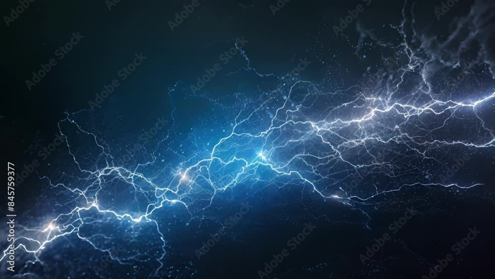 The glowing arcs of lightning illuminate the network showcasing its resilience and adaptability.