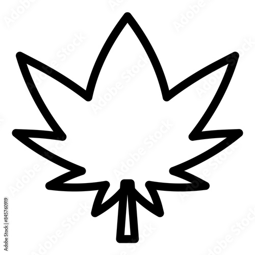 cannabis line icon vector illustration isolated on white background