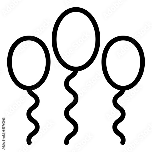 sperm line icon vector illustration isolated on white background