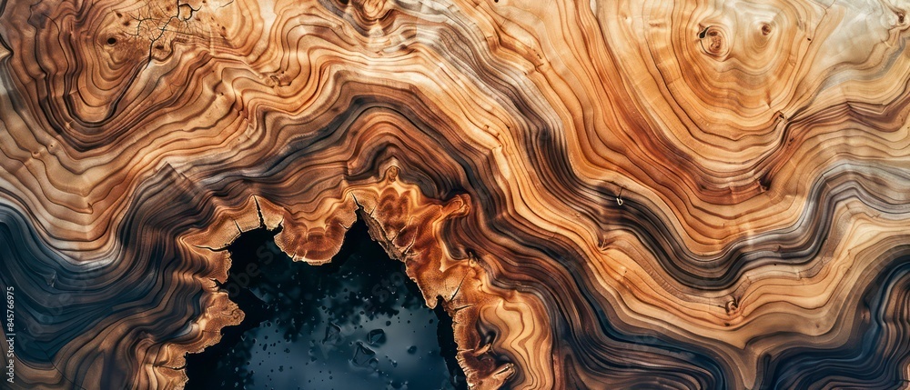 wood grain of the wood tree is detailed and textured, with flowing lines that resemble rivers or valleys on its surface wood grain of the wood tree is detailed and textured, with flowing lines that resemble rivers or valleys on its surface