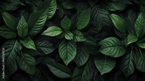 Wallpaper Mural leaf wallpaper green natural vibe, natural leaf illustrated wallpaper background Torontodigital.ca