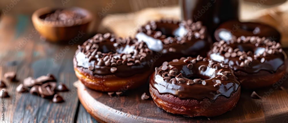 Chocolate peanut butter donuts offer a harmonious blend of rich cocoa and creamy nuttiness Chocolate peanut butter donuts offer a harmonious blend of rich cocoa and creamy nuttiness