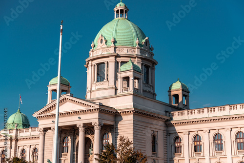 The House of the National Assembly of the Republic of Serbia in Belgrade, Serbia