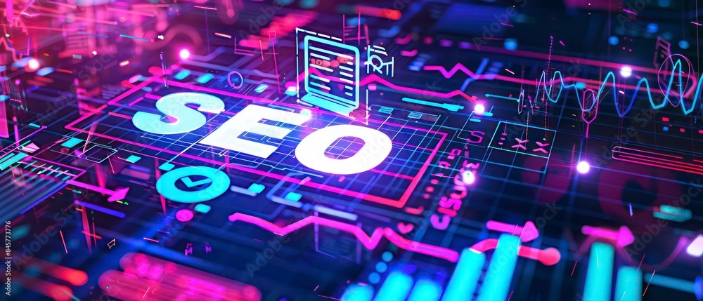 seo modern web interface, vibrant icons float over analytics graphs, symbolizing a strategic approach to digital marketing seo modern web interface, vibrant icons float over analytics graphs, symbolizing a strategic approach to digital marketing