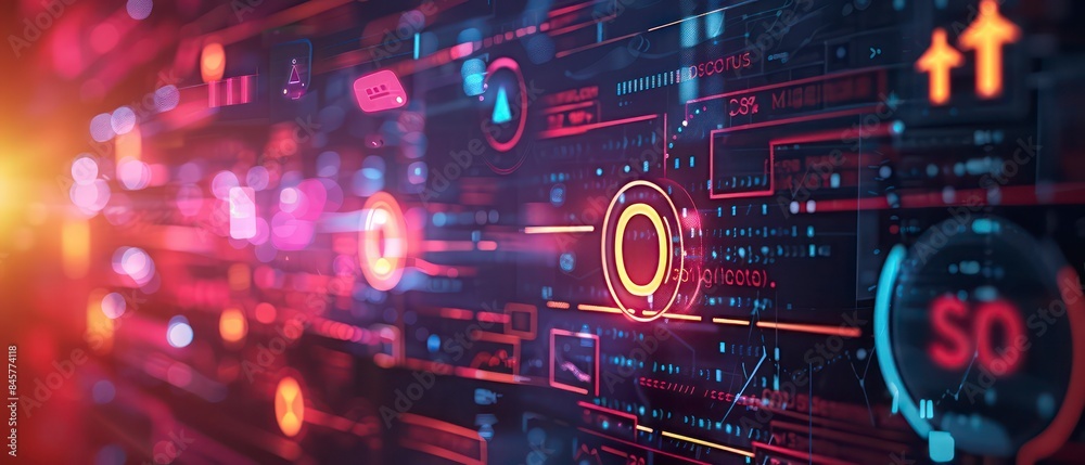 seo modern web interface, vibrant icons float over analytics graphs, symbolizing a strategic approach to digital marketing seo modern web interface, vibrant icons float over analytics graphs, symbolizing a strategic approach to digital marketing