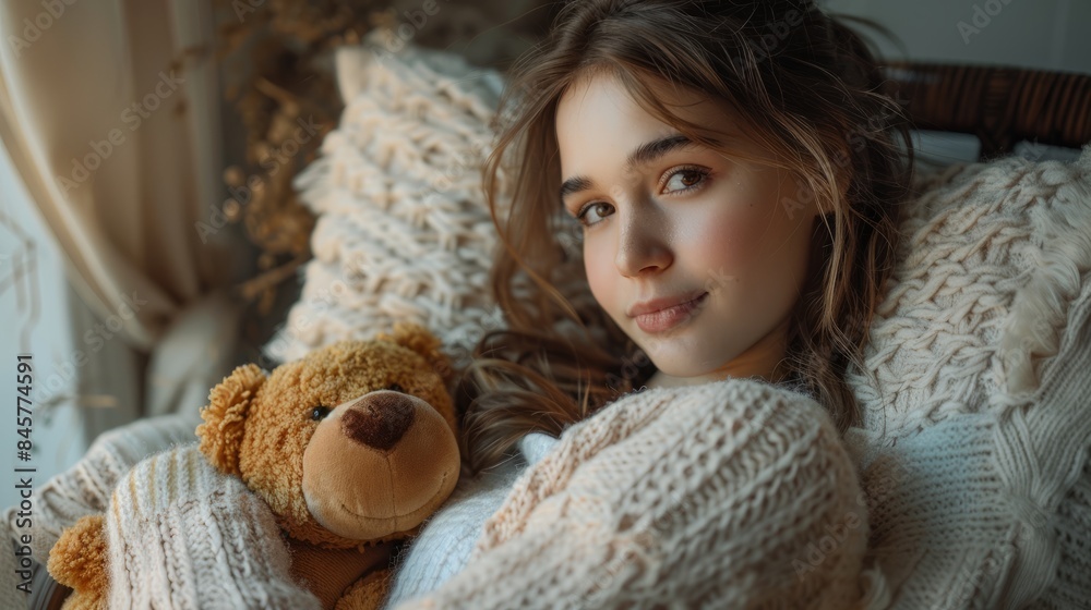 The picture showcases a teenage girl, her sparkling eyes and warm smile embodying the vibrancy of her adolescence. The picture showcases a teenage girl, her sparkling eyes and warm smile embodying the vibrancy of her adolescence.