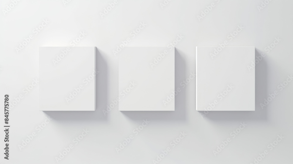 Minimalist White Canvas Frames Mockup Trio with Natural Light: Great for Presenting Viral Posters, Art, and Elegant Decor Pieces Minimalist White Canvas Frames Mockup Trio with Natural Light: Great for Presenting Viral Posters, Art, and Elegant Decor Pieces