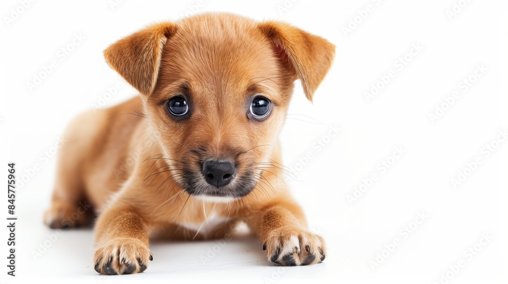 cute and sweet dog puppy baby isolated over white background cute and sweet dog puppy baby isolated over white background