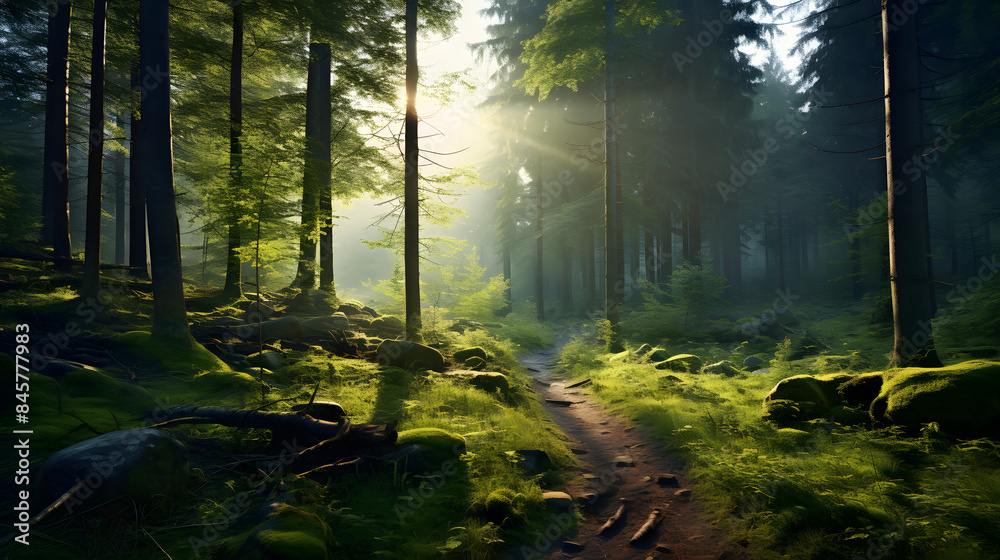 Fototapeta premium woods wallpaper, forrest wallpaper background, forrest photo