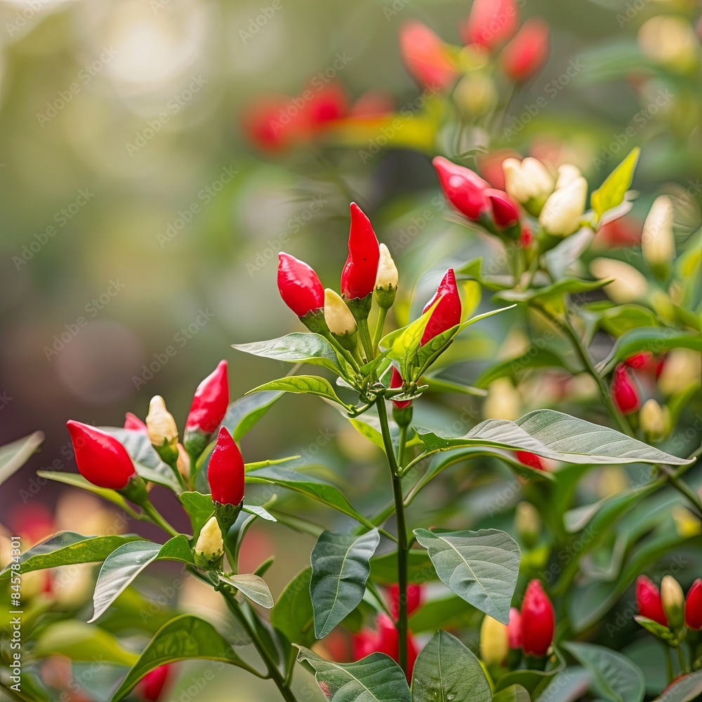 Close up of ornamental pepper 