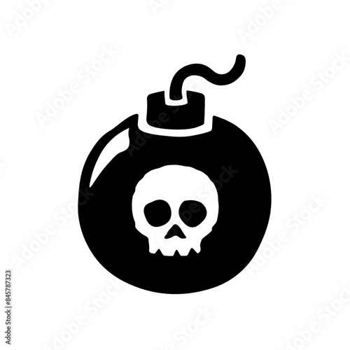 Pirate bomb icon. Bomb icon.