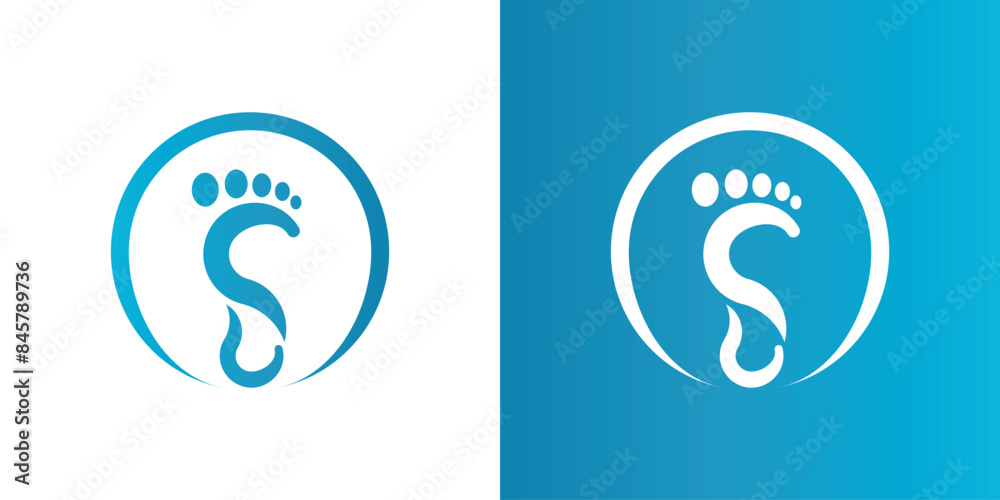 Abstrack foot care logo design. Premium Vector Abstrack foot care logo design. Premium Vector