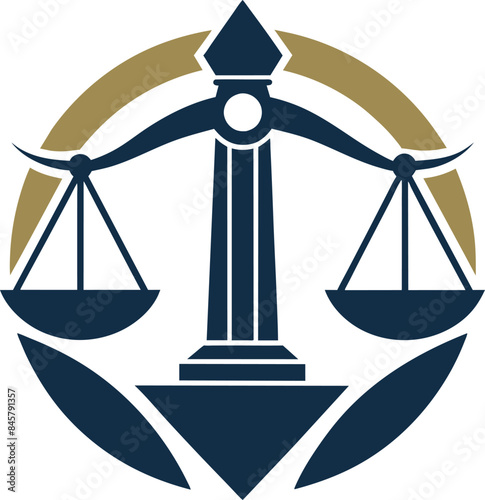 scales of justice and law logo, law firm logo,  Scale Icon