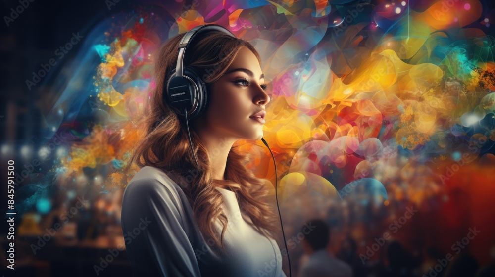 Busy Call Center Agent Multitasking to Assist Customers Efficiently - Realism, Bright Colors, Organized Teamwork Concept Busy Call Center Agent Multitasking to Assist Customers Efficiently - Realism, Bright Colors, Organized Teamwork Concept