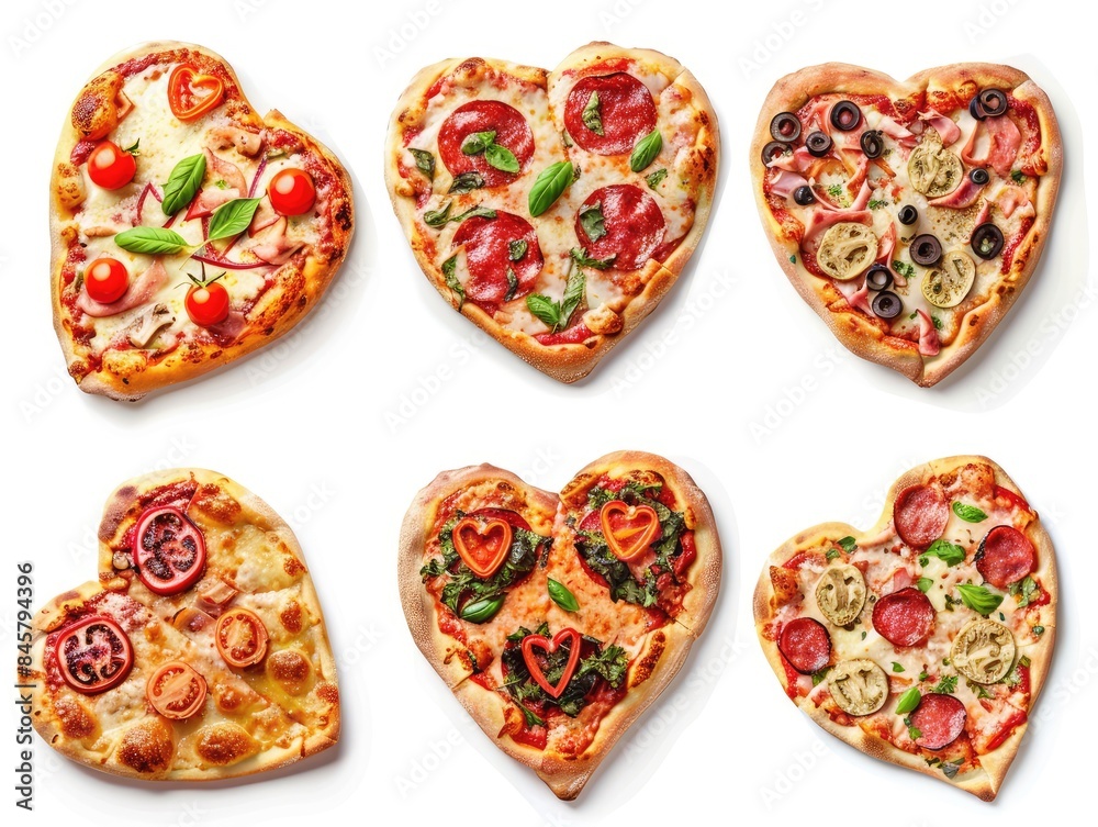 set of pizza set of pizza