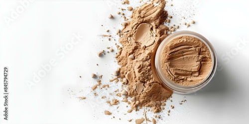 Visual Representation of Creatine Monohydrate Powder for Enhancing Muscle Growth and Recovery. Concept Muscle Growth, Recovery, Creatine Monohydrate, Fitness Supplements, Visual Representation