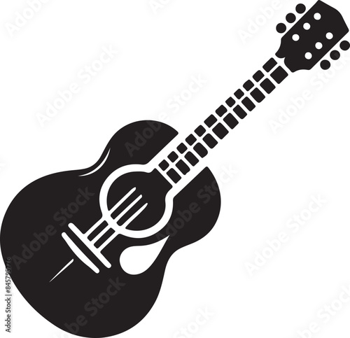 guitar vector art illustration