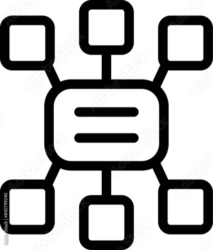 Central hub is connecting with multiple nodes, symbolizing a robust and interconnected data network infrastructure