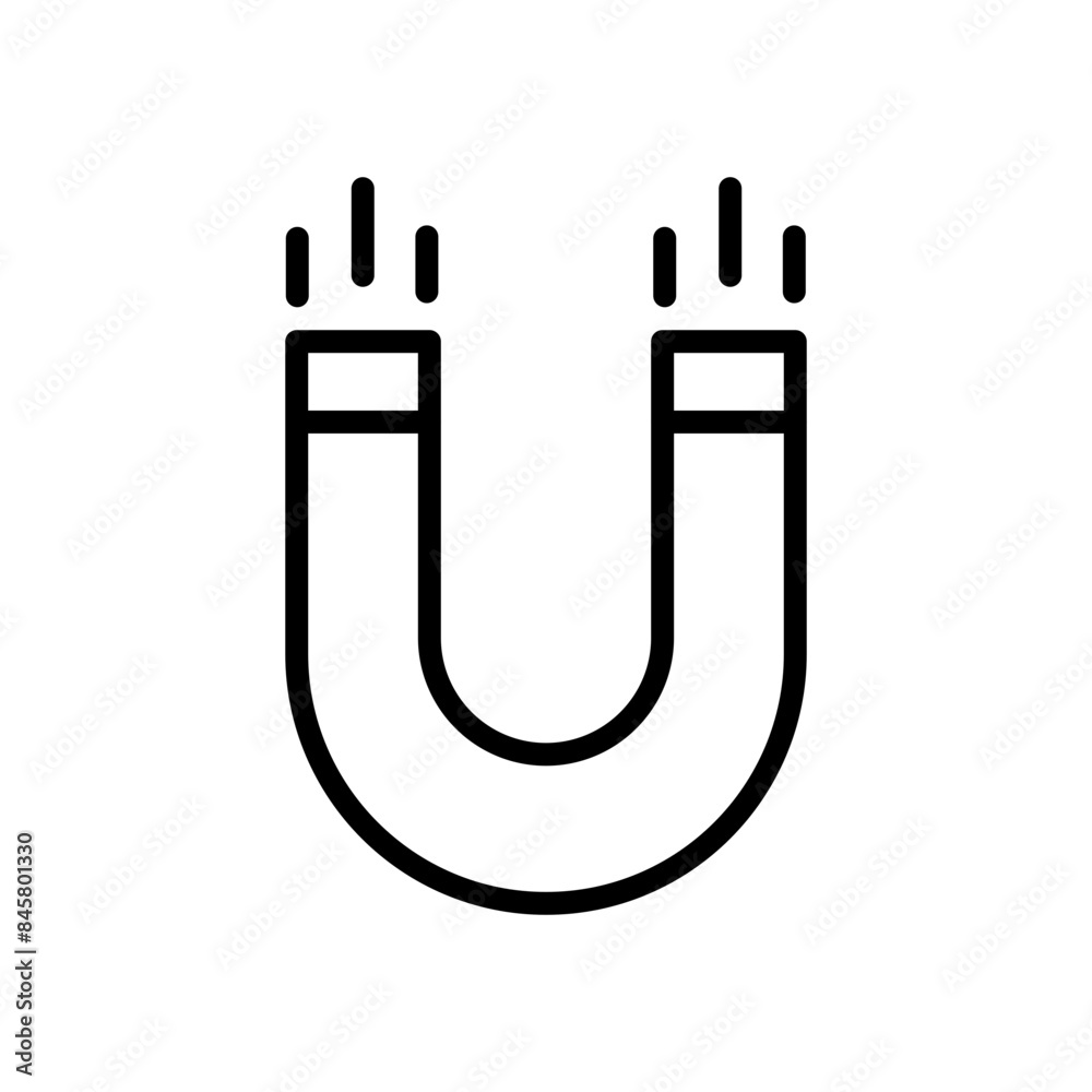 Magnet Icon Perfect for Attraction and Physics Themes