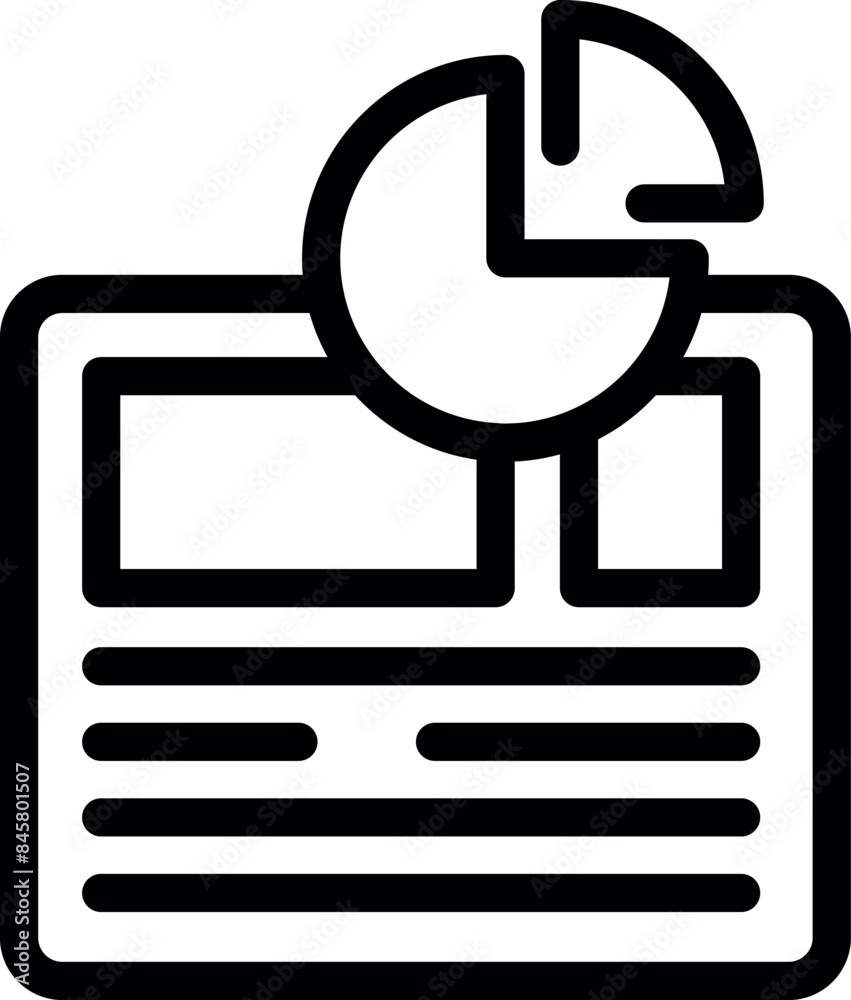 Website analysis with pie chart representing data and statistics Website analysis with pie chart representing data and statistics
