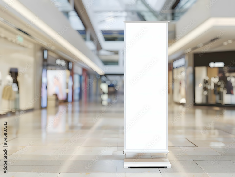 Blank roll-up banner mockup Blank roll-up banner mockup
