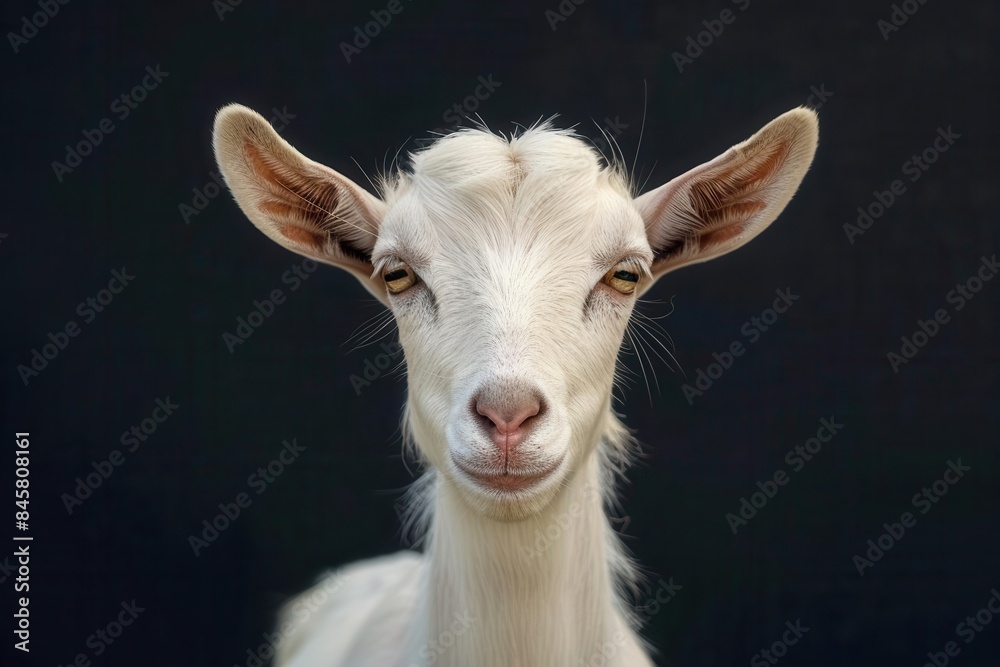 closeup portrait of curious goat animal photography closeup portrait of curious goat animal photography