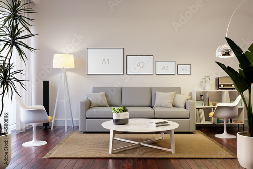 Frame wall display ratio 5:7 Landscape - ISO format
