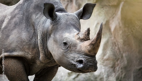 Black Rhinoceros portrait