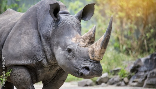 Black Rhinoceros portrait