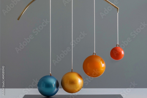 hanging christmas balls on a rope