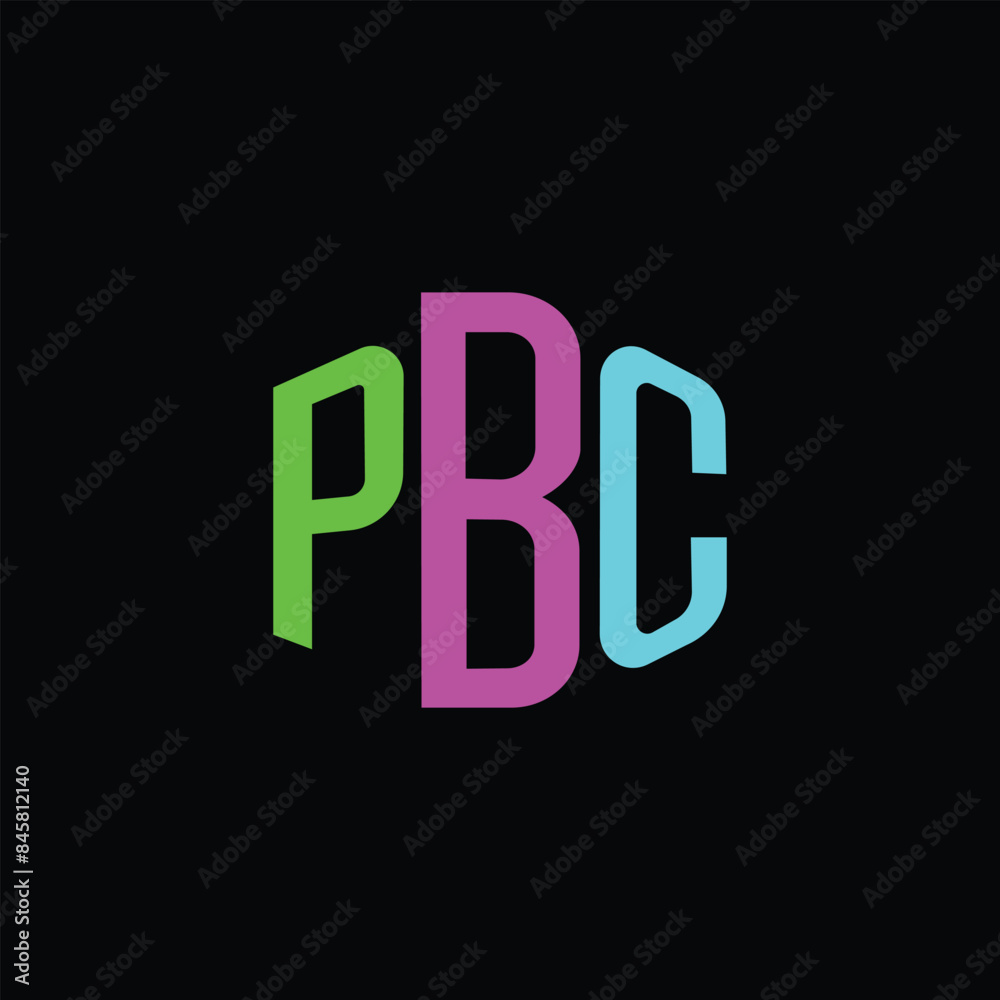 Letter PBC creative logo design vector Letter PBC creative logo design vector