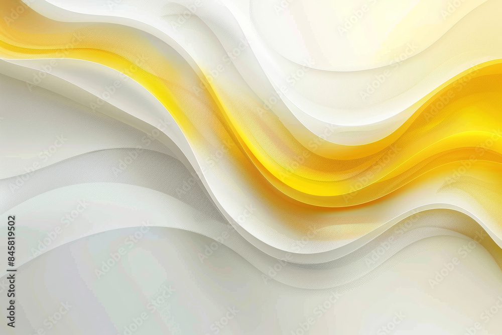 Obraz premium Yellow Curved Vector Background