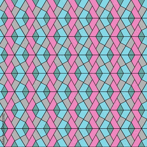 Geometric Retro Design Pattern Texture Wallart