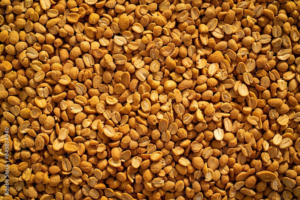 Ground peanuts delicious and textured Top down view Ground peanuts delicious and textured Top down view