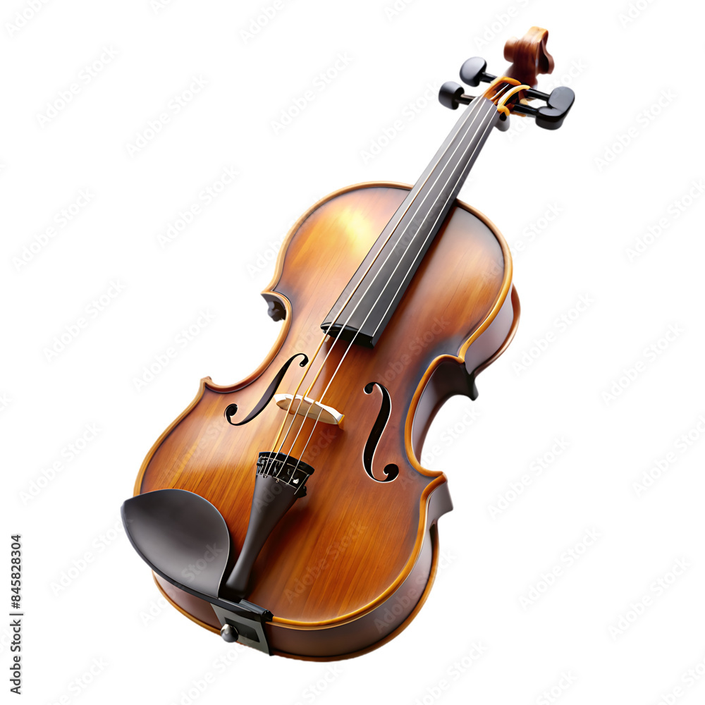 Fototapeta premium a violin transparent background