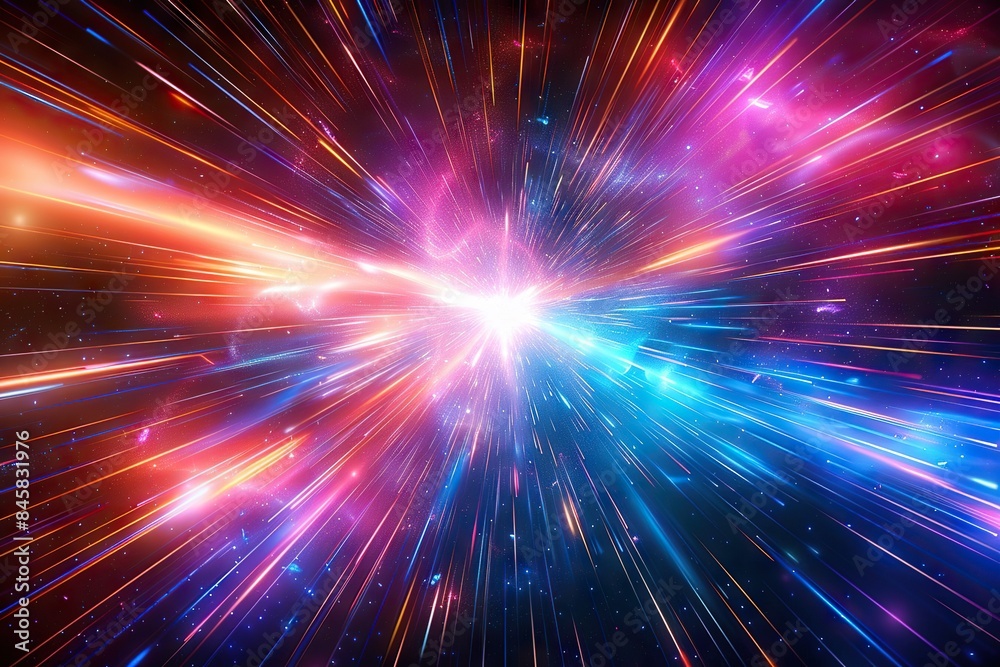 Fototapeta premium Interstellar Velocity Vortex – A Journey Through Hyperspace
