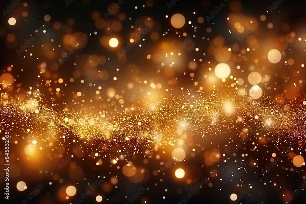 Golden Gala - A Christmas and New Year Celebration Background with Glistening Particles and Sprinkles Golden Gala - A Christmas and New Year Celebration Background with Glistening Particles and Sprinkles