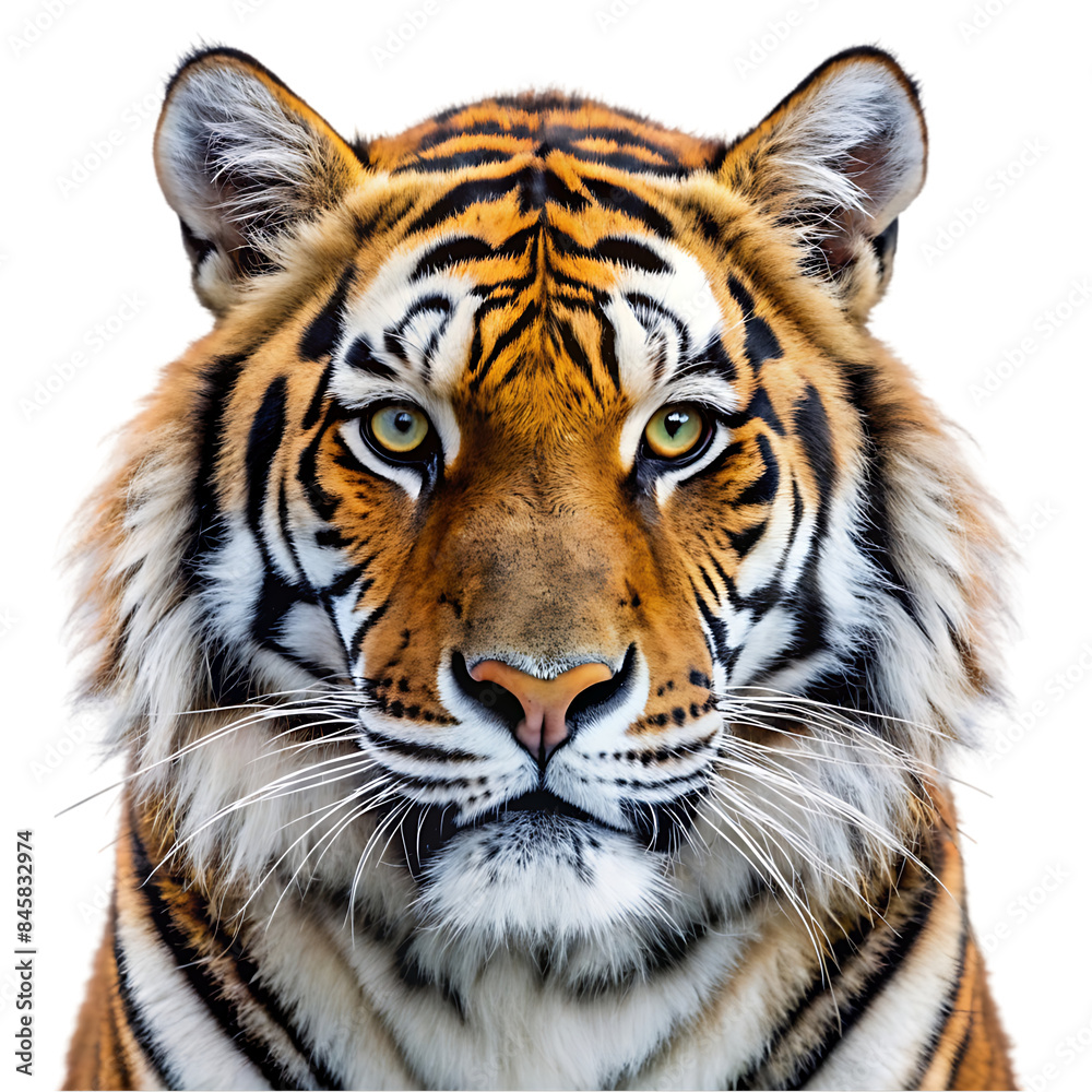 Fototapeta premium a tiger port rite transparent background
