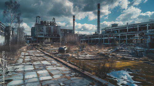 Chernobyl disaster: ruins of the city