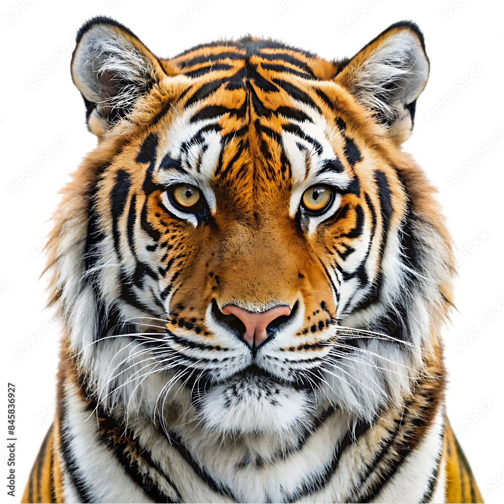 Fototapeta premium a tiger port rite transparent background