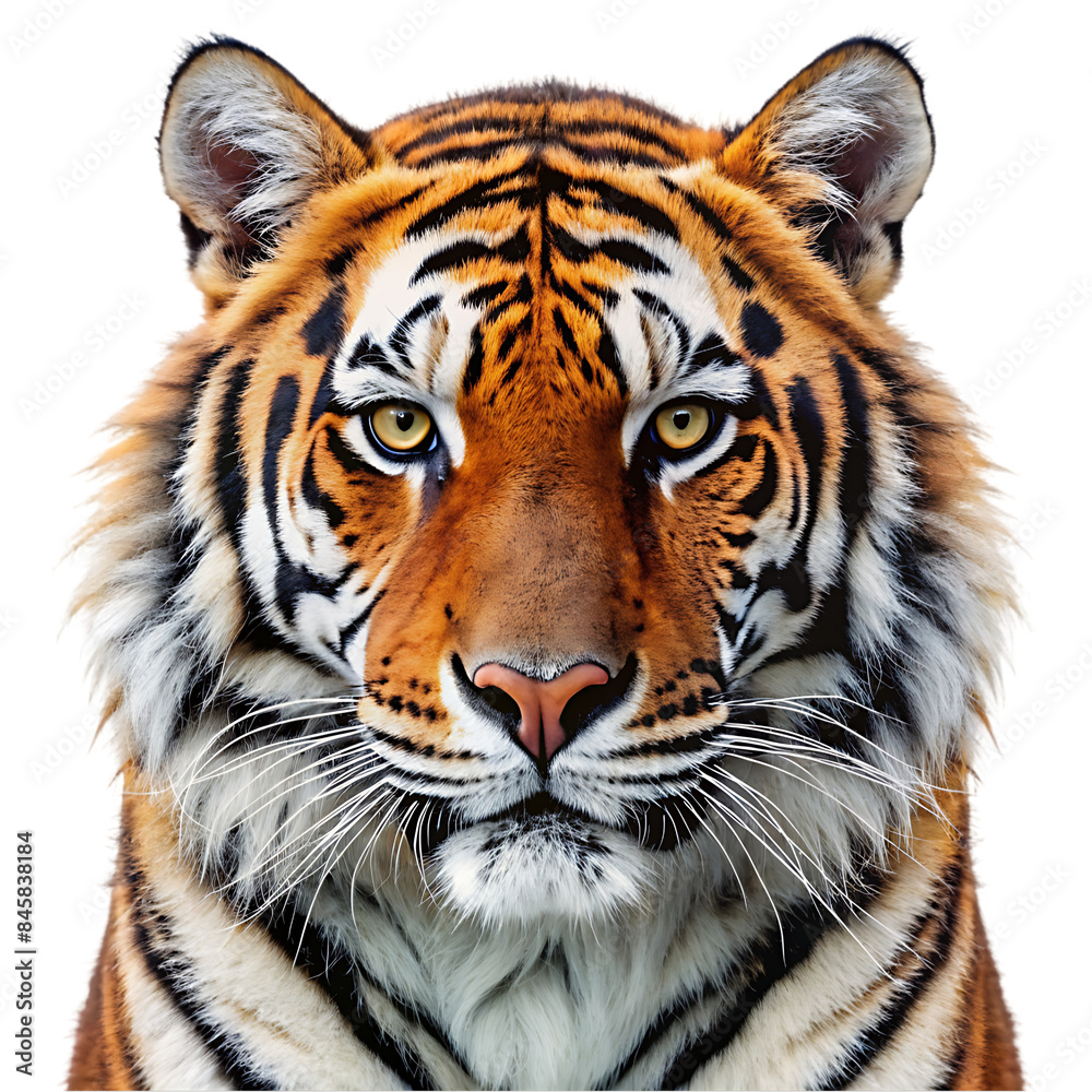 Fototapeta premium a tiger port rite transparent background