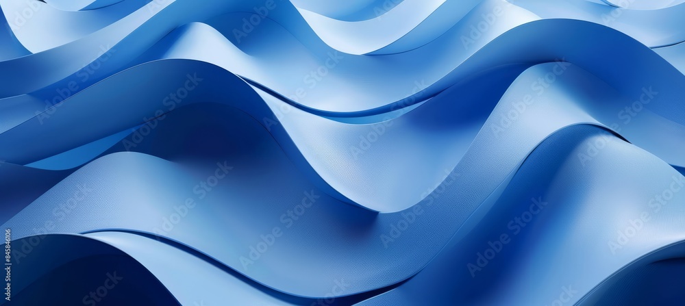 Blue Abstract Background with Curved Paper Shapes Blue Abstract Background with Curved Paper Shapes