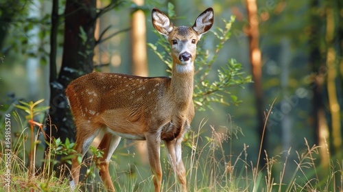 The European roe deer is a compact deer species © AkuAku