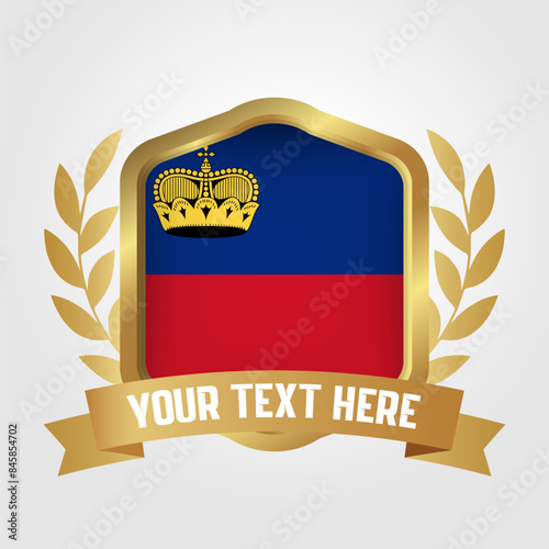 Golden Luxury Liechtenstein Badge Design