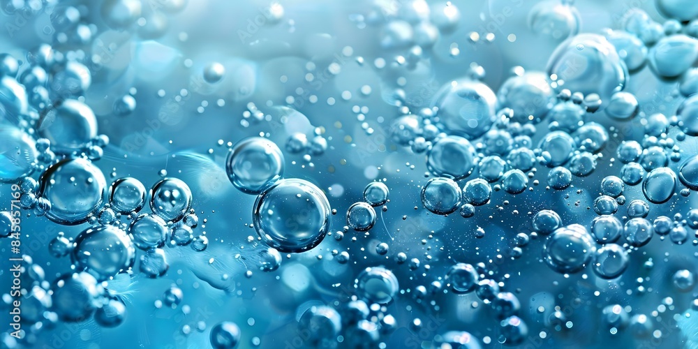 Blue Background with Water Bubbles Cosmetic Gel Serum Texture for Advertising. Concept Product Photography, Blue Background, Water Bubbles, Cosmetic Gel, Serum Texture, Advertising Blue Background with Water Bubbles Cosmetic Gel Serum Texture for Advertising. Concept Product Photography, Blue Background, Water Bubbles, Cosmetic Gel, Serum Texture, Advertising