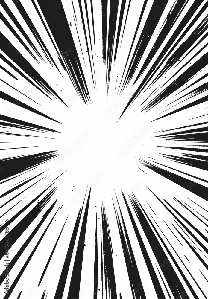 Obraz premium Comic Book Explosion Effect