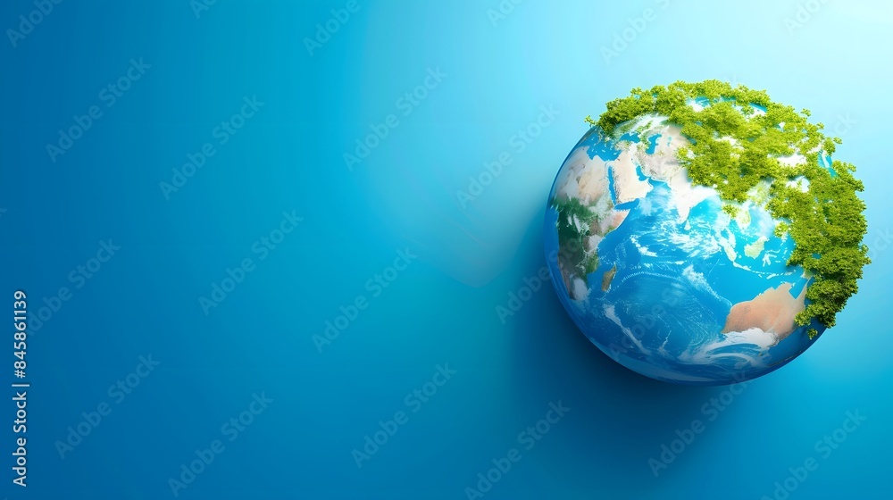 Earth day concept on white background, World environment day Earth day concept on white background, World environment day